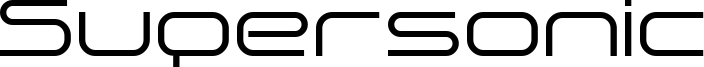 Supersonic Font