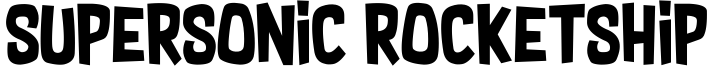 Supersonic Rocketship Font