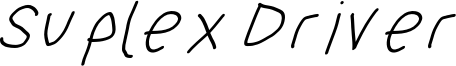 SuplexDriverRegularObl.otf
