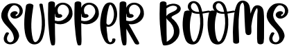 Supper Booms Font