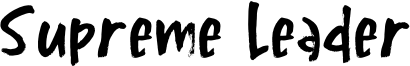 SupremeLeaderDEMO-Regular.otf