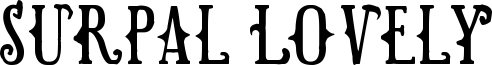Surpal Lovely Font
