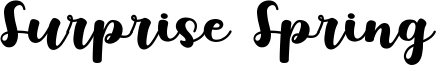 Surprise Spring Font