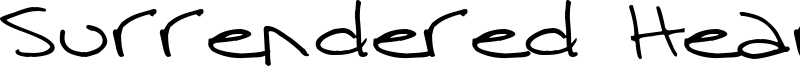Surrendered Heart Font