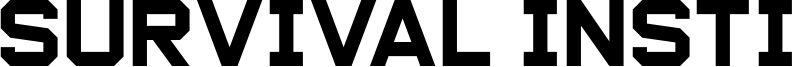Survival Instinx Font