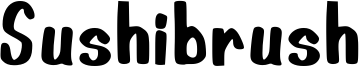 Sushibrush Font