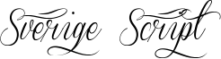 Sverige Script Font