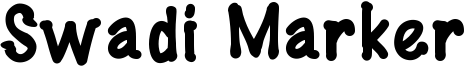 Swadi Marker Font