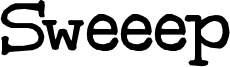Sweeep Font