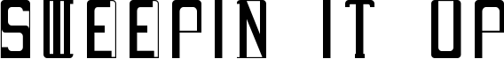 Sweepin It Up Font