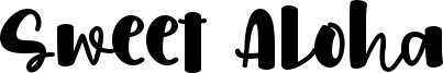 Sweet Aloha Font