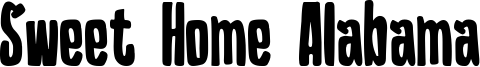 Sweet Home Alabama Font