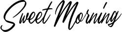 Sweet Morning Font