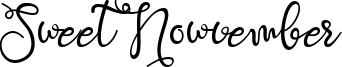 Sweet Nowvember Font