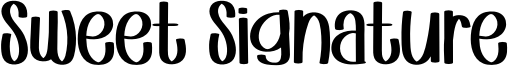 Sweet Signature Font