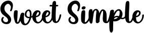 Sweet Simple Font