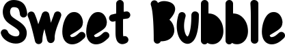 Sweet Bubble Font
