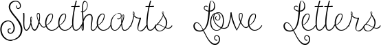 Sweethearts Love Letters Font