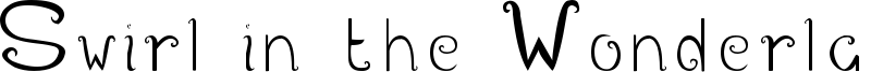 Swirl in the Wonderland Font