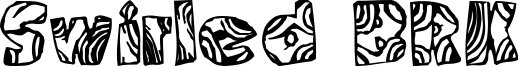 Swirled BRK Font