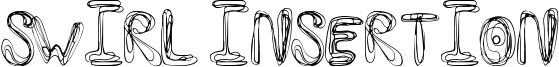 Swirl Insertion Font