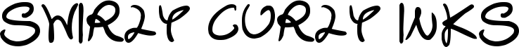 Swirly Curly Inks Font