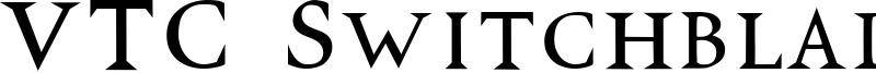 VTC Switchblade Romance Font