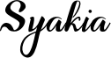 Syakia Font