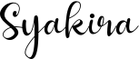Syakira Font
