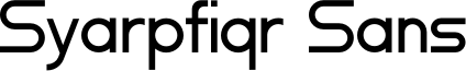 Syarpfiqr Sans Font