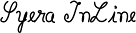 Syera InLine Font