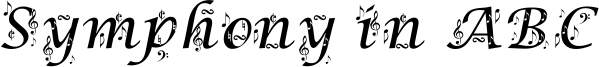 Symphony in ABC Font