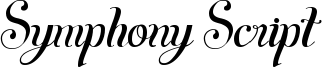 Symphony Script Font