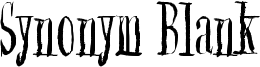Synonym Blank Font