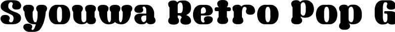 Syouwa Retro Pop G Font