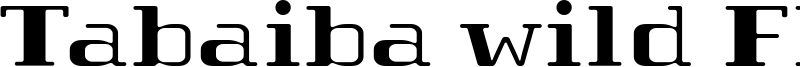 Tabaiba wild FFP Font