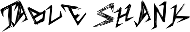 Table Shank Font