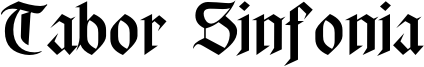 Tabor Sinfonia Font