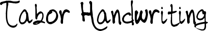 Tabor Handwriting Font