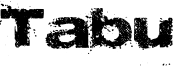 Tabu Font
