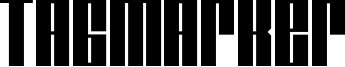 Tagmarker Font
