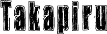 Takapiru Font