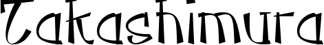 Takashimura Font