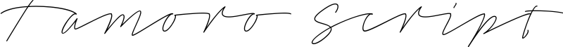 Tamoro Script Font