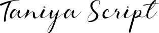 Taniya Script Font