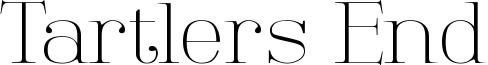 Tartlers End Font