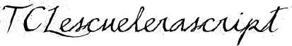 TCLescuelerascript Font