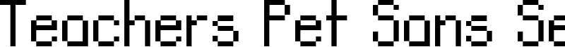 Teachers Pet Sans Serif Font