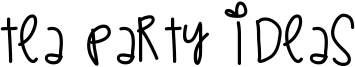 Tea Party Ideas Font