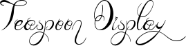 Teaspoon Display Font
